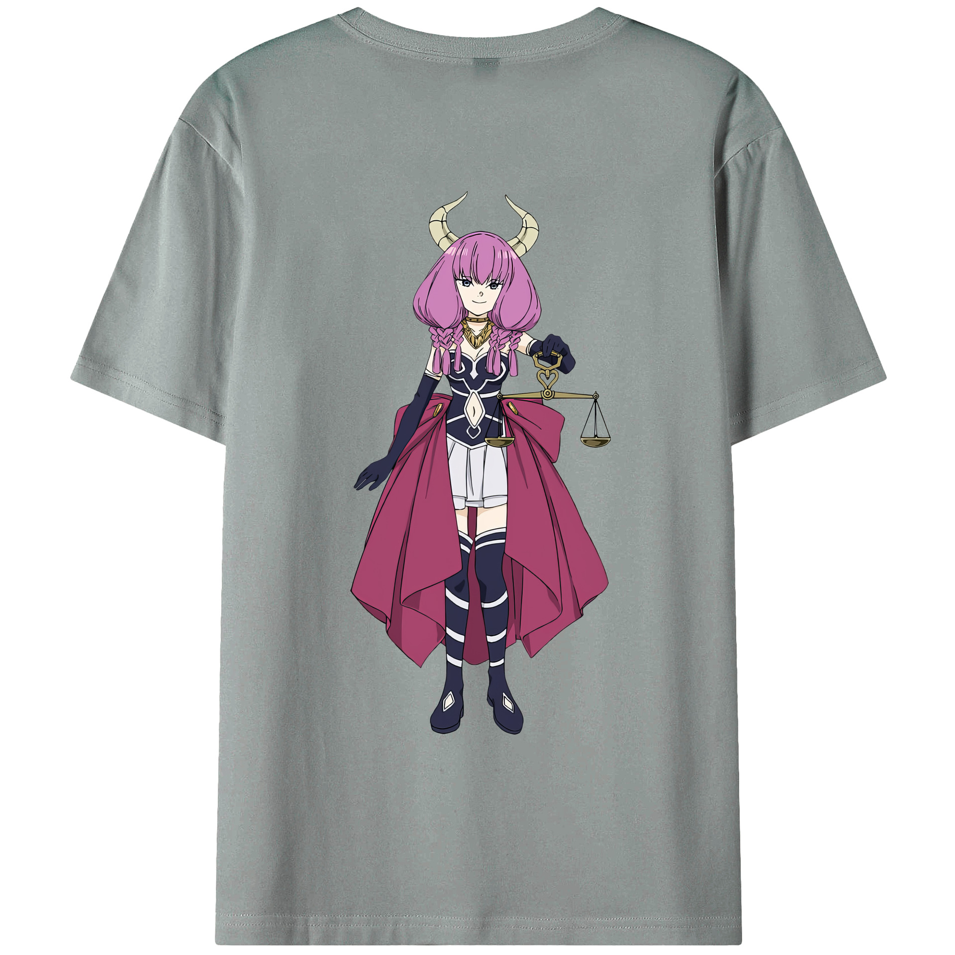 （画像用） 葬送のフリーレン Frieren 綿100％ メンズ半袖Tシャツ（バックプリント） 通気性